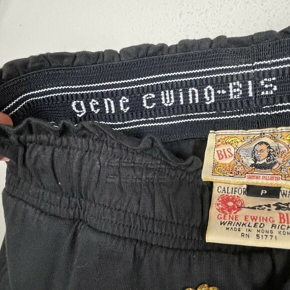 Gene Ewing Bis Black Sequin‎ Circle Tulip Skirt Size S Whimsigoth 1980 Vintage - Picture 4 of 6